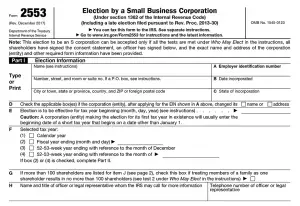 IRS Form 2553